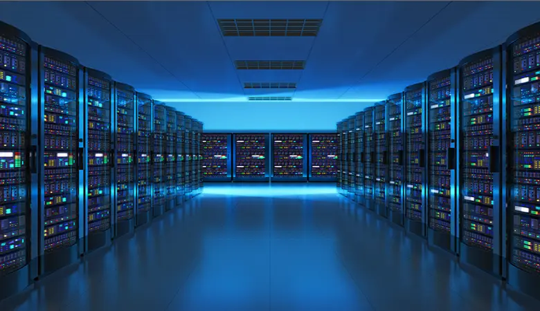 Illustration Data center vue d'ensemble